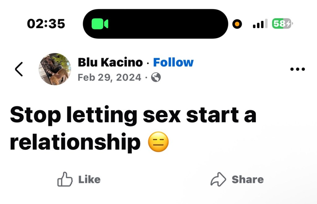 The Sex-to-Relationship Pipeline
